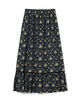 レーヨンプリント ティアードマキシスカート