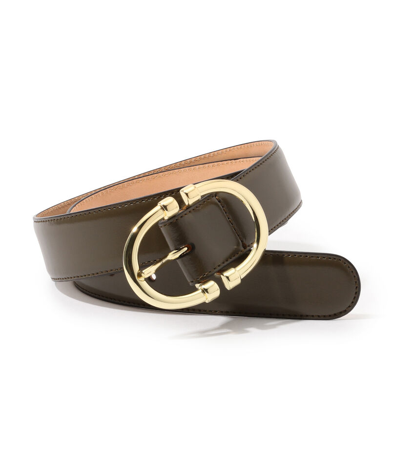 AMBOISE ROUND BUCKLE レザーベルト