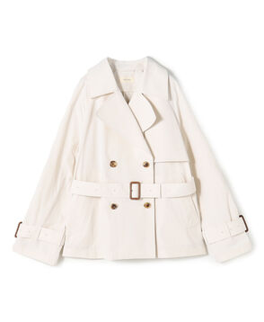 コットンドライクロス ショートトレンチコート