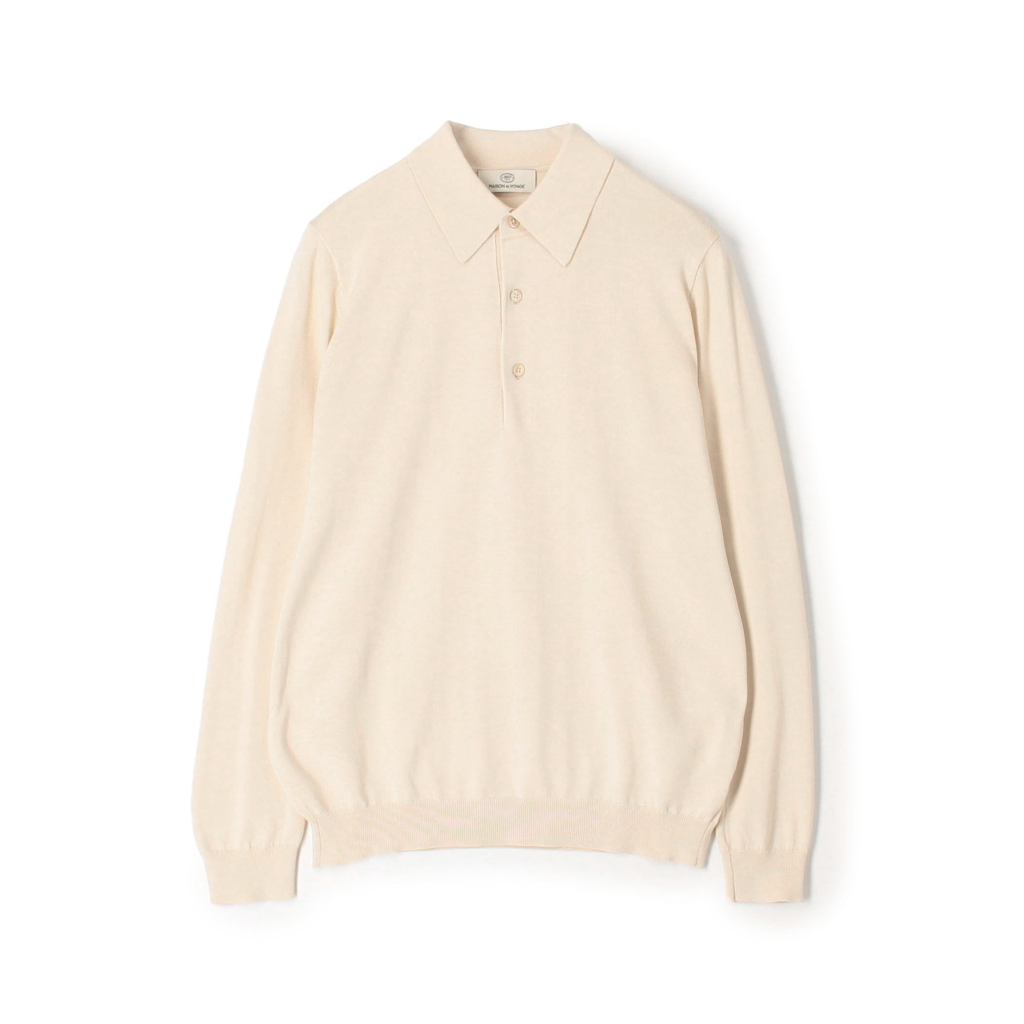 新品TOMORROWLAND ベージュ ニットポロ シルクコットン ニットポロ｜トゥモローランド 公式通販