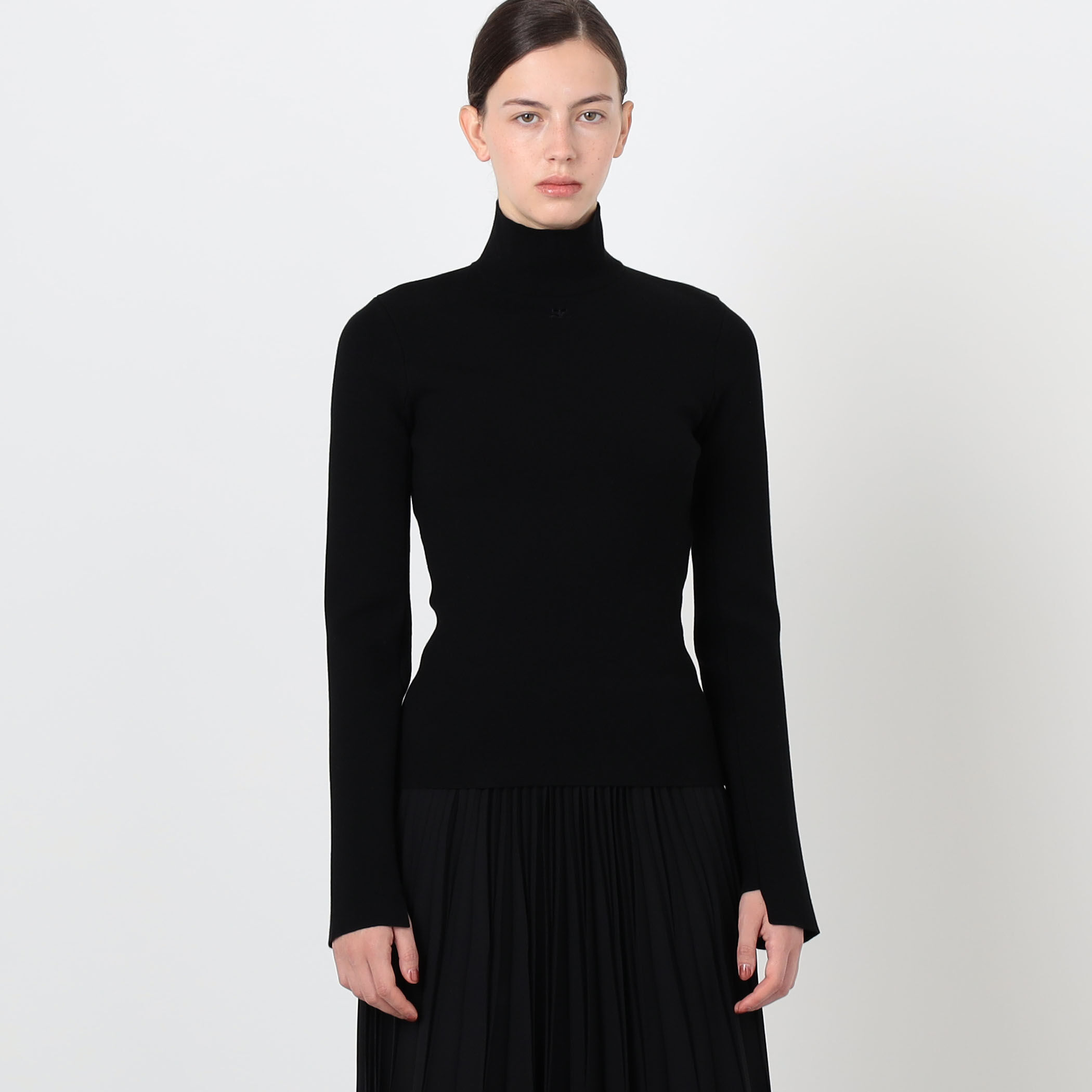 Courrèges INTERLOCK MOCKNECK S モックネック プルオーバーニット