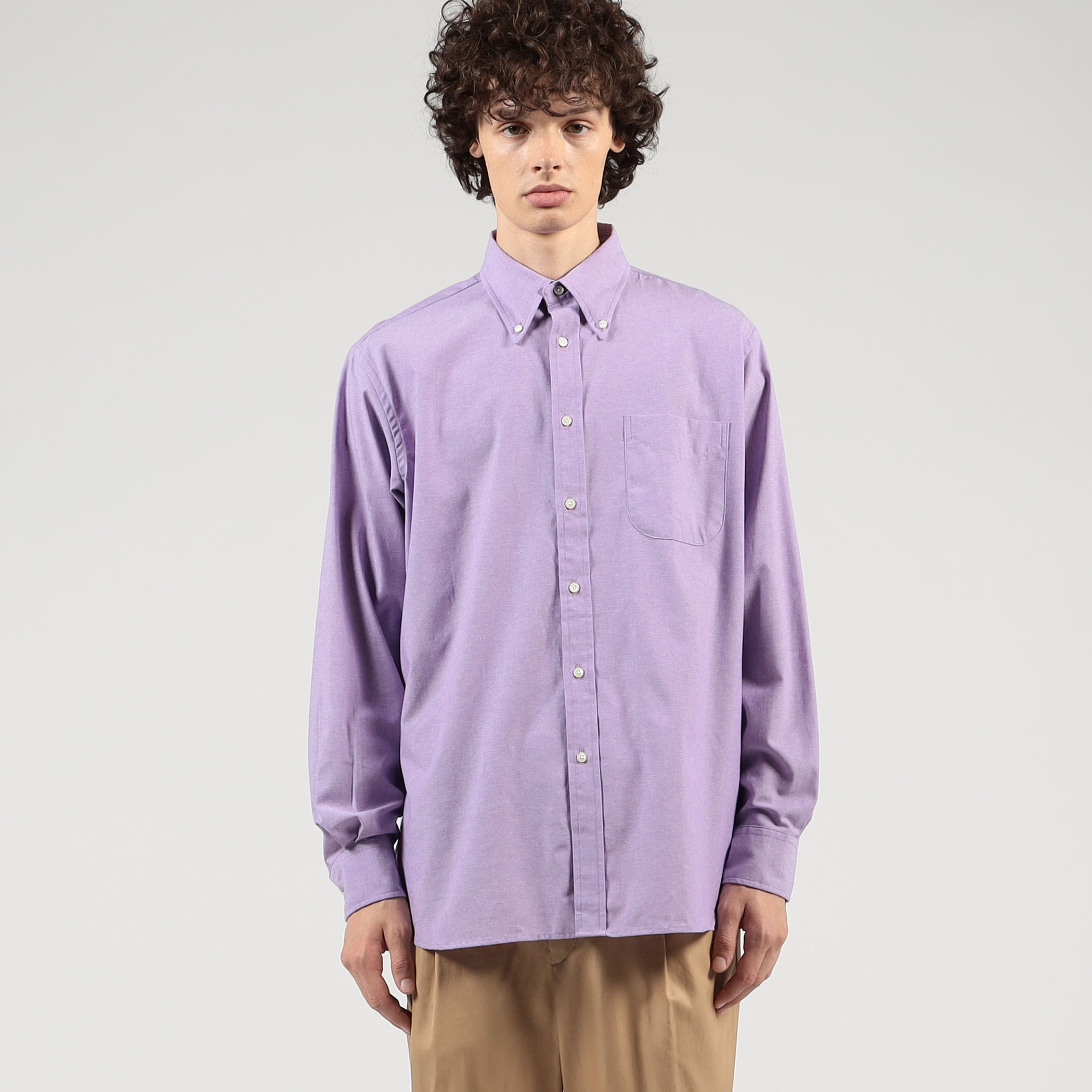 L'ESSAGE 別注 Individualized shirts シャツ 別注】INDIVIDUALIZED SHIRTS コットン ボタンダウンシャツ
