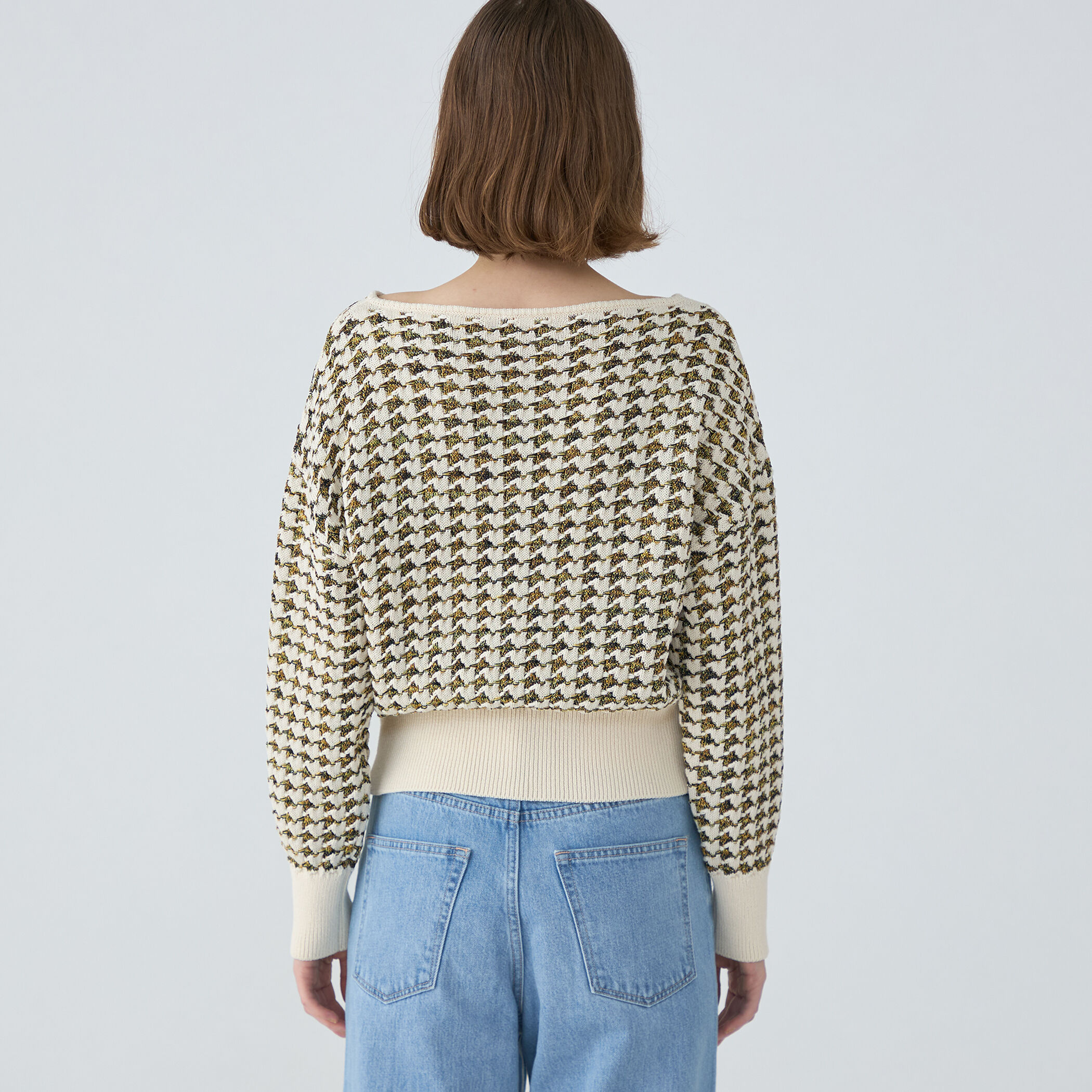 ハウンドトゥース キーネックプルオーバー｜トゥモローランド 公式通販