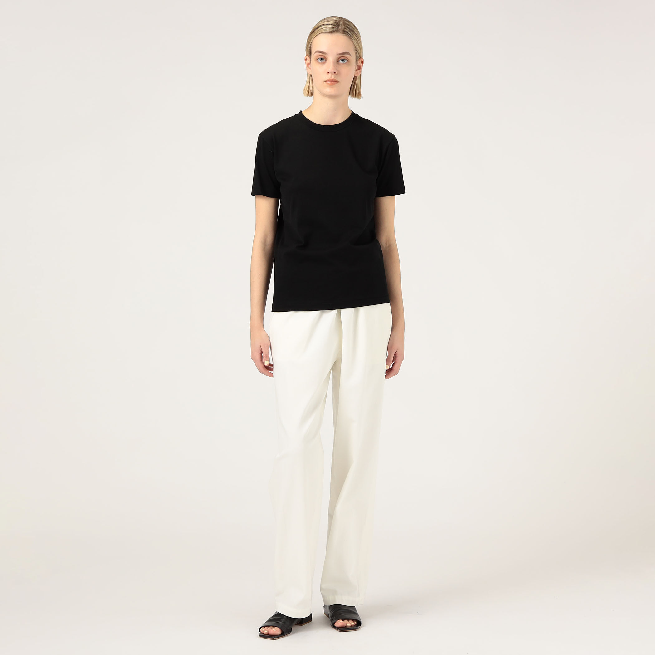 コットントリコット ショートスリーブトップ　トゥモローランド　ビー　ブラウス コットントリコット ショートスリーブトップ トゥモローランド