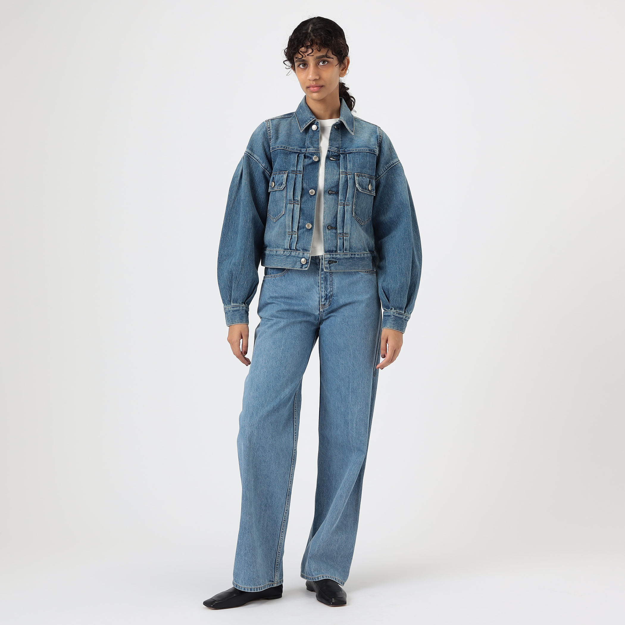 HYKE BALLOON SLV DENIM JK TYPE2｜トゥモローランド 公式通販