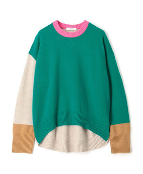 ■NZ LAMB 9G クルーネックプルオーバー