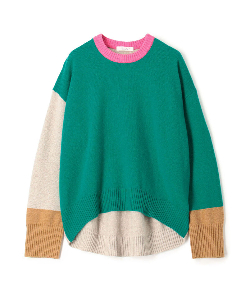 ■NZ LAMB 9G クルーネックプルオーバー