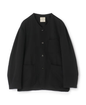 ウール カラーレスチョアジャケット DORMEUIL BARATHEA