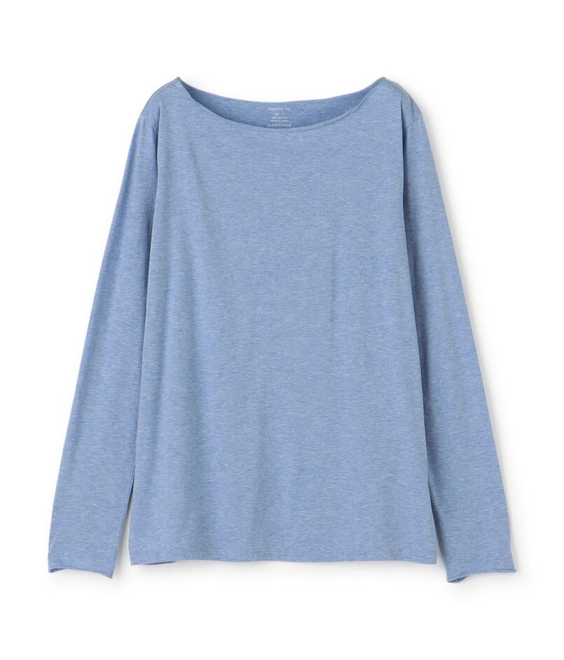 スムージーコットン ボートネックプルオーバー