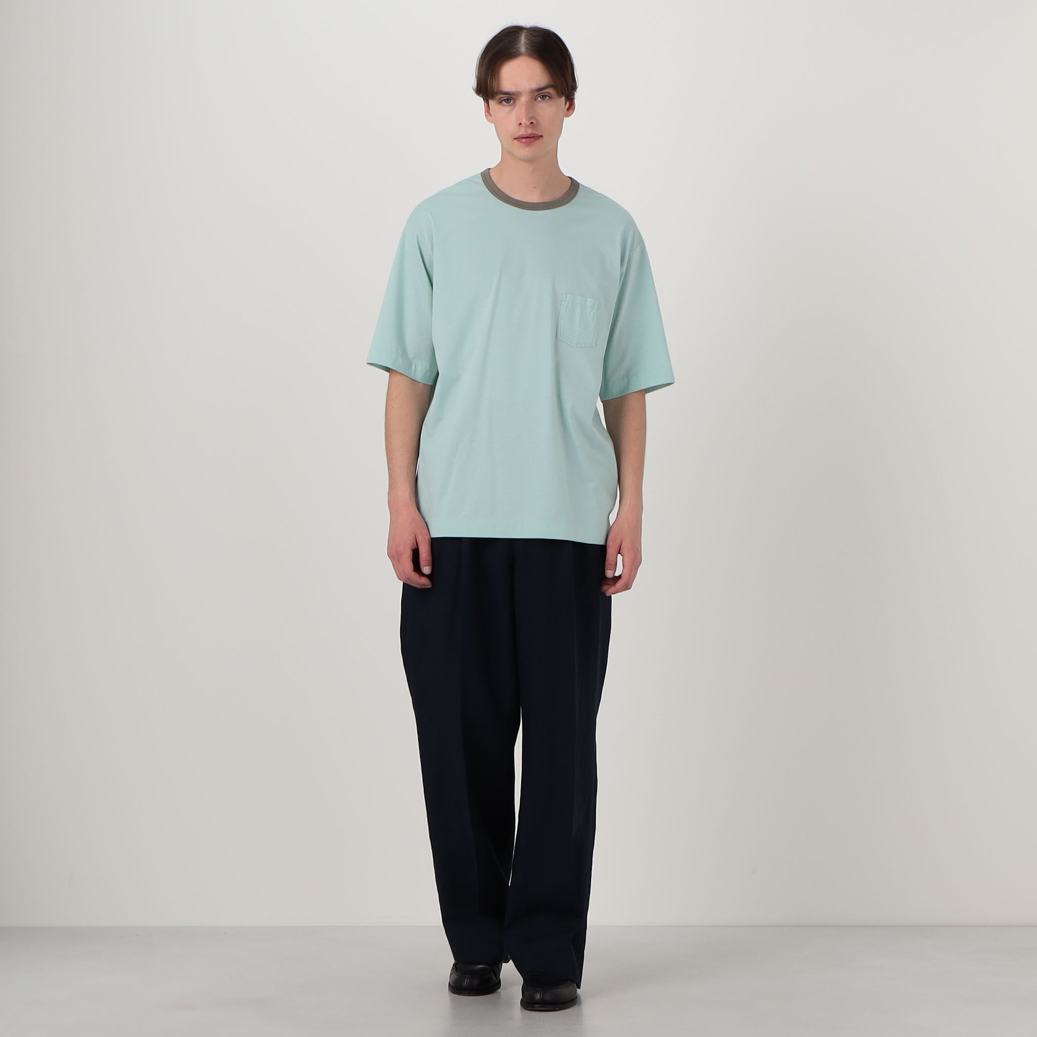 コットンシルク高密度天竺 リンガーTシャツ｜トゥモローランド 公式サイト