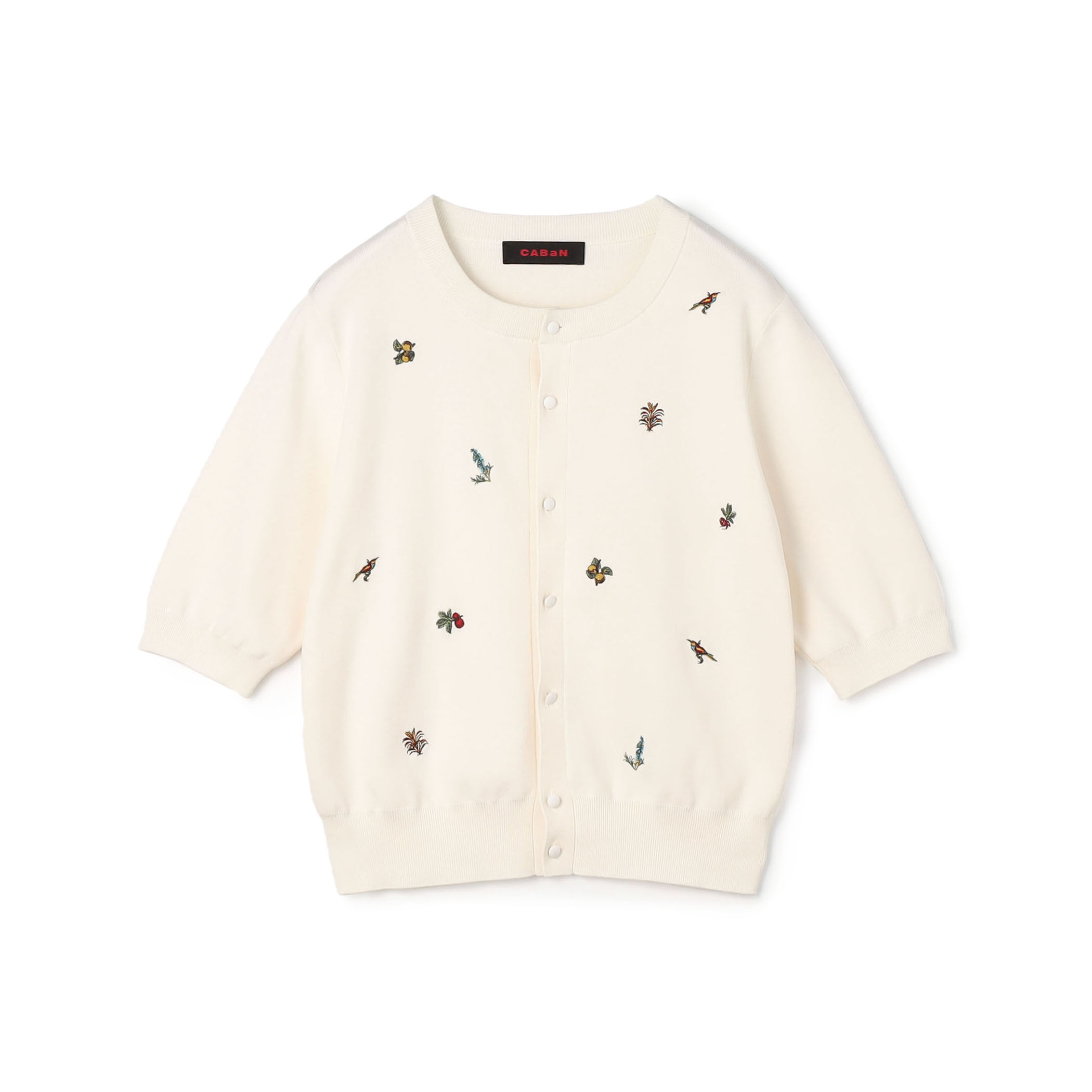CABAN カーディガン F CABaN コットンカシミヤ ポケットクルーネックカーディガン