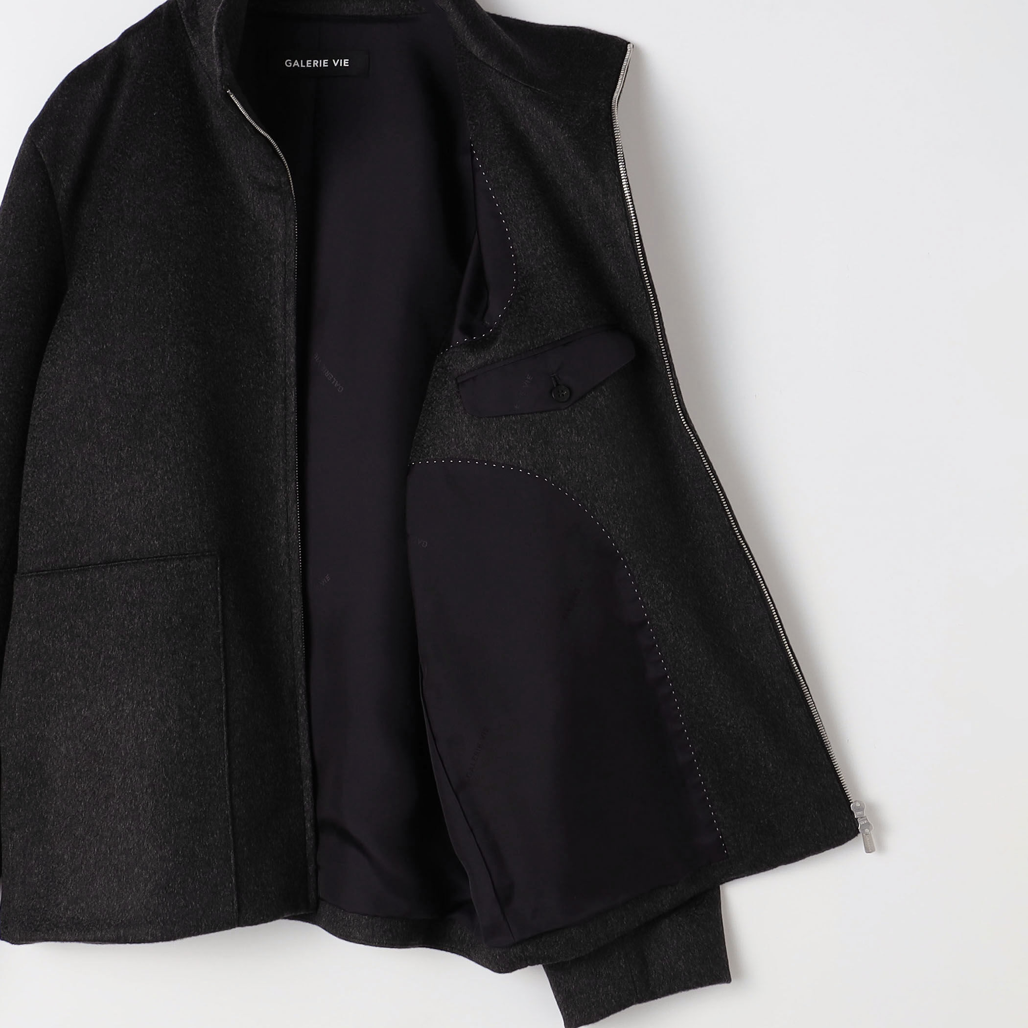 カシミヤビーバー ジップブルゾン｜トゥモローランド 公式通販