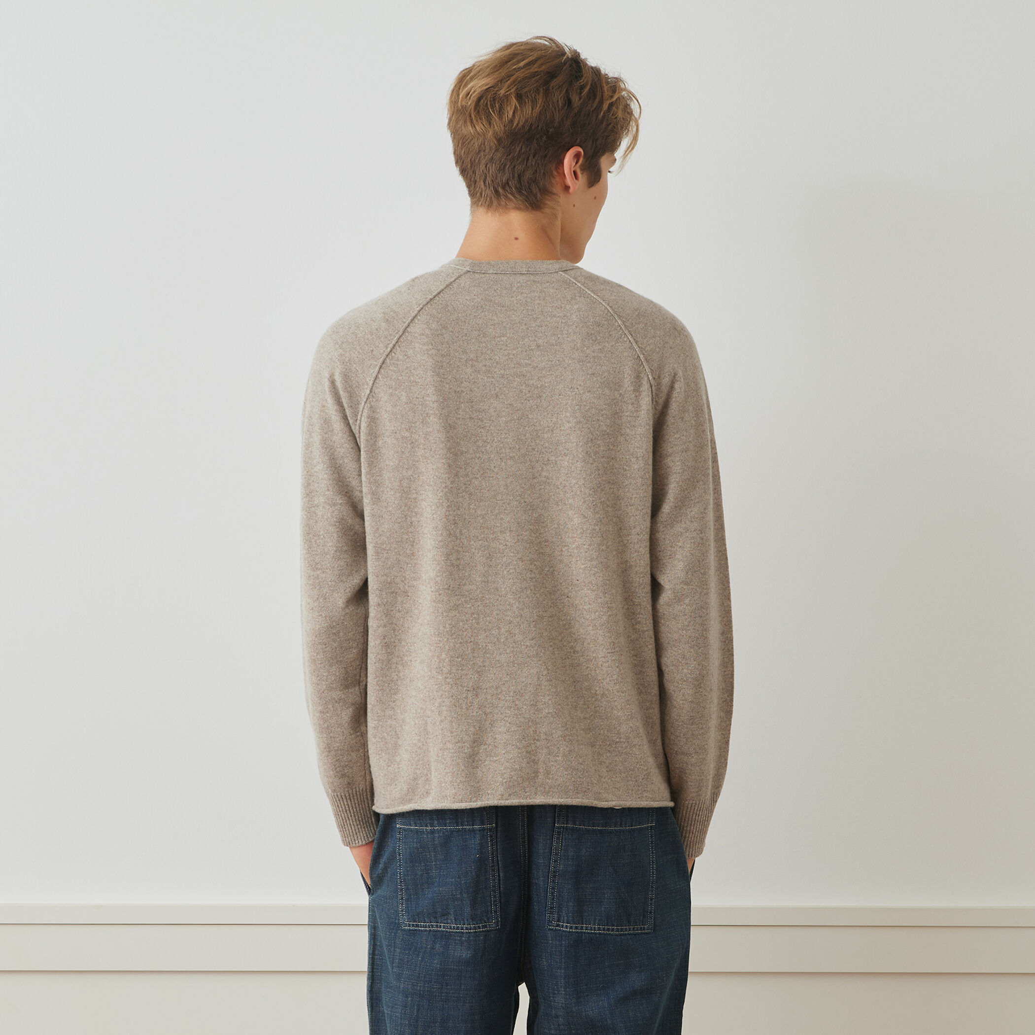 リサイクルカシミヤ ラグランスリーブプルオーバー MRBC3589