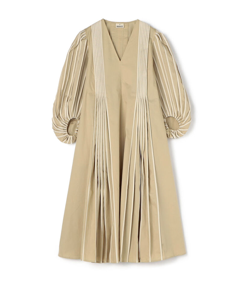 BODICE STUDIO V neck midi Vネックドレス