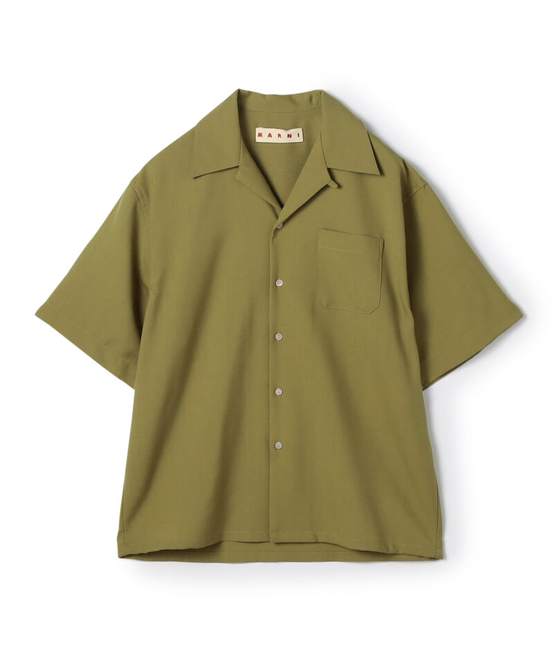 MARNI ウール オープンカラーシャツ