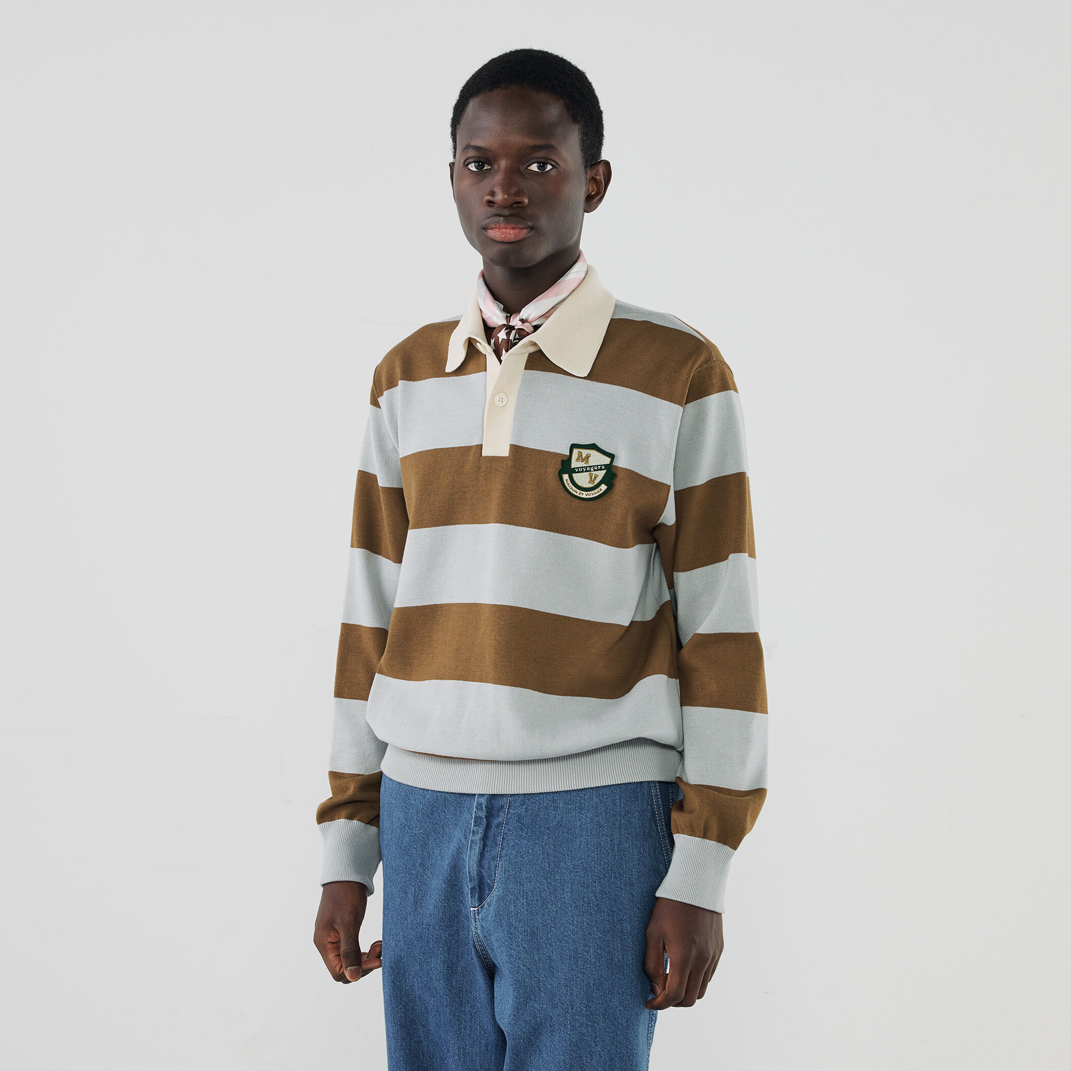 【定価6.1万円】wales bonner 2023AWラガーニットシャツ wales-bonner-cypher-polo-shirt