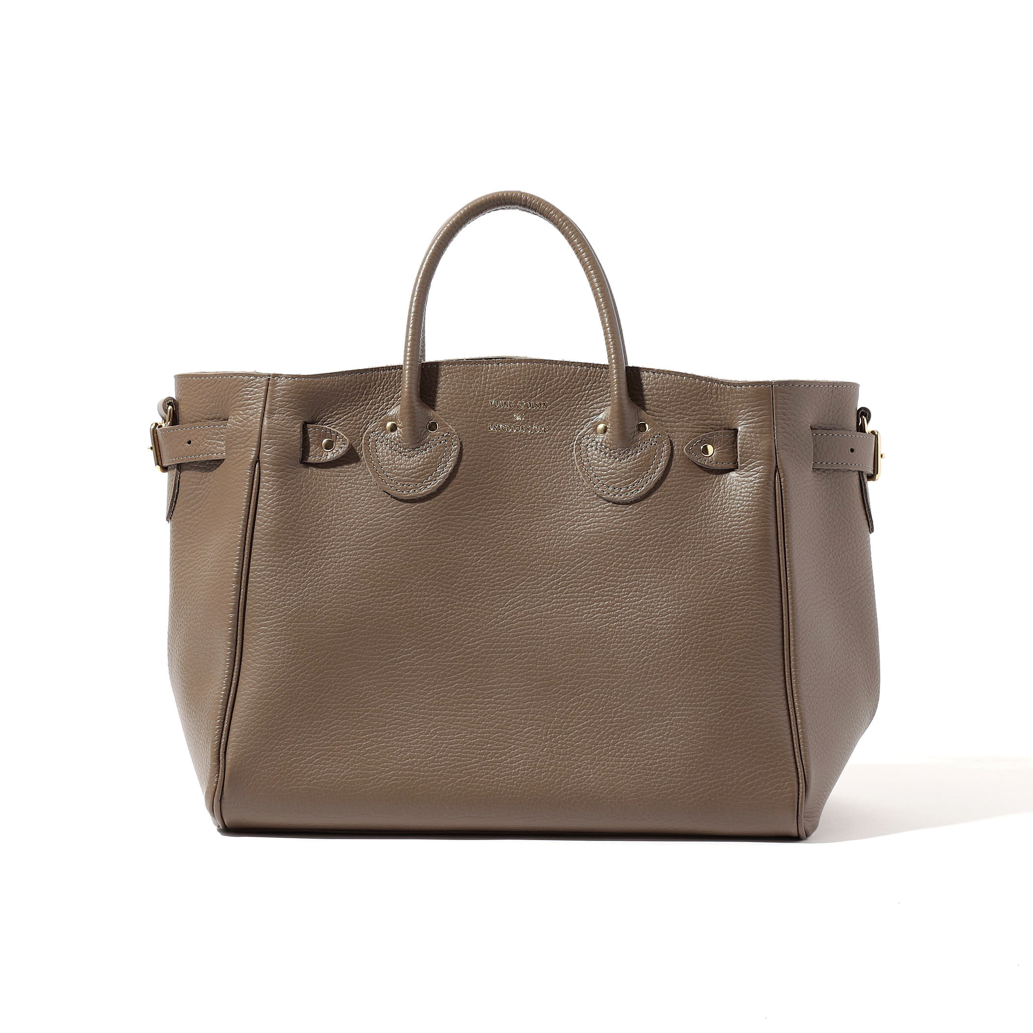 YOUNG & OLSEN EMBOSSED LEATHER BELTED バッグ｜トゥモローランド
