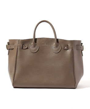 YOUNG & OLSEN EMBOSSED LEATHER BELTED バッグ