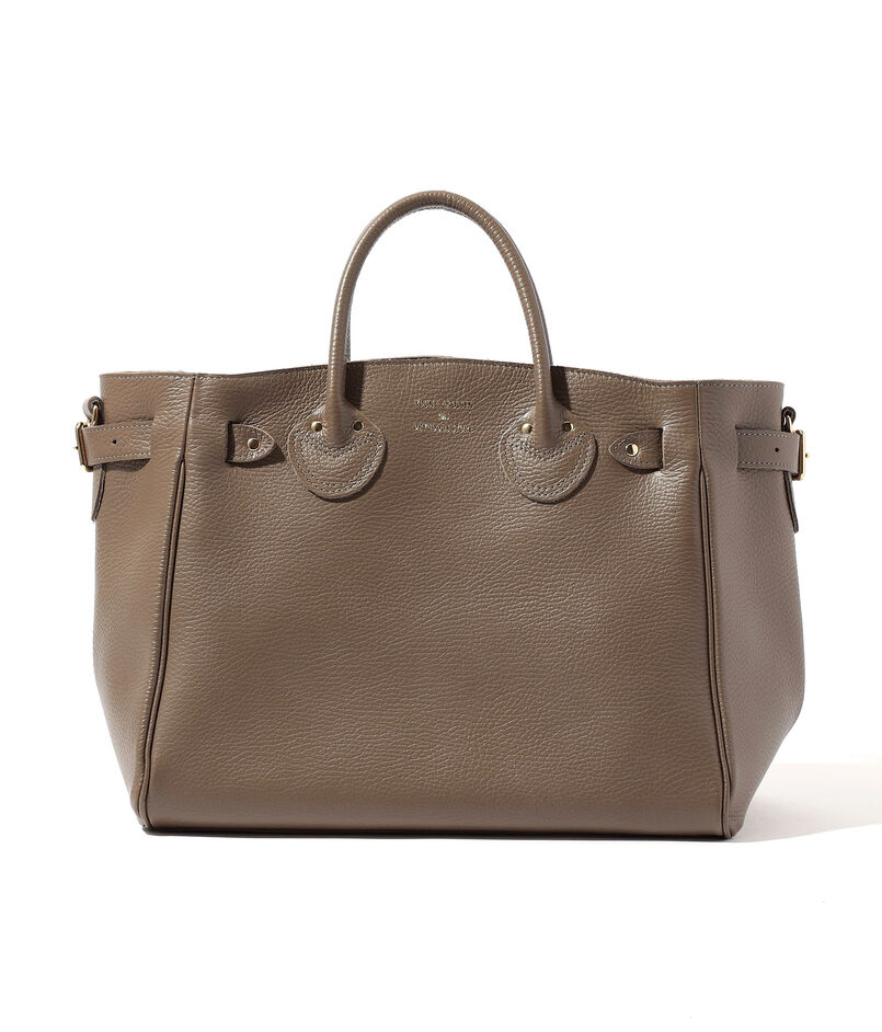 YOUNG & OLSEN EMBOSSED LEATHER BELTED バッグ