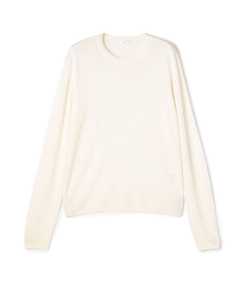 カシミヤシルク クルーネックプルオーバー