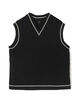 OUAT META VEST コットン Vネック ニットベスト