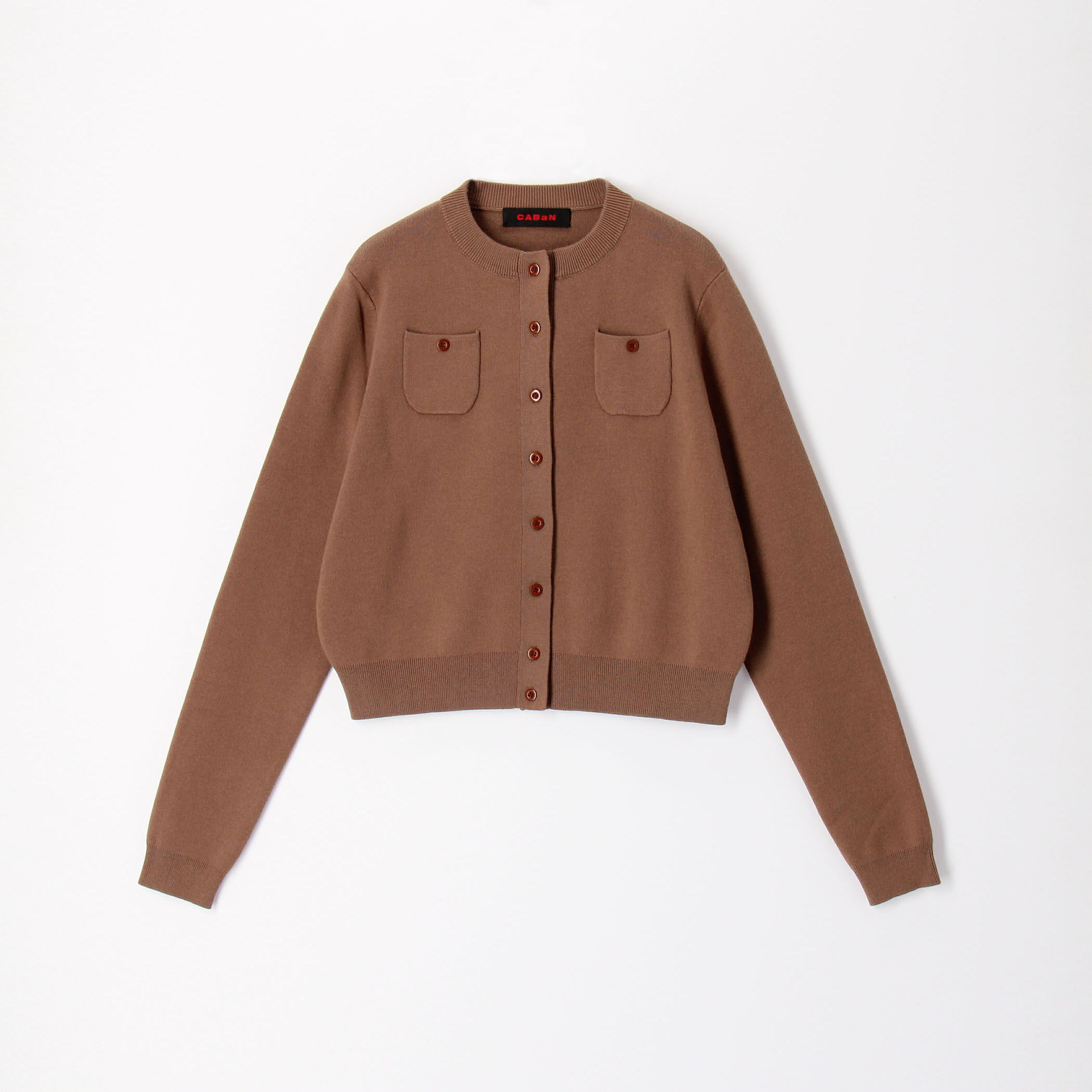 CABaN ウールハンドニット ケーブルカーディガン