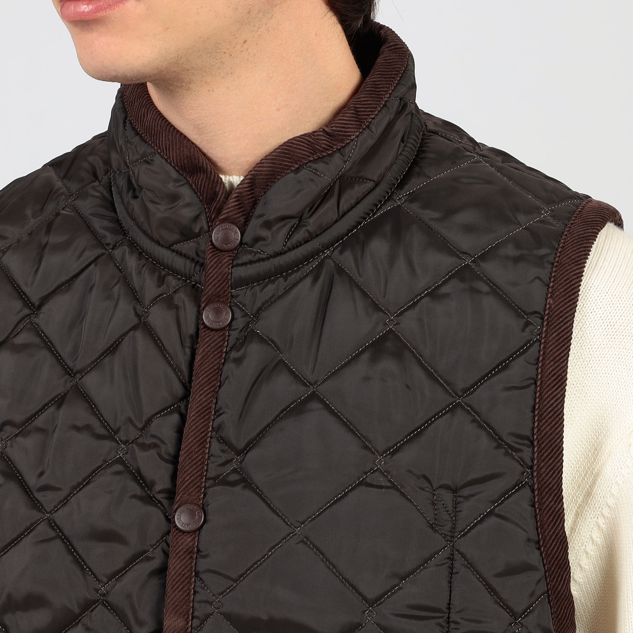 LAVENHAM Mickfield Mens 22 Rc ポリエステル キルティングベスト