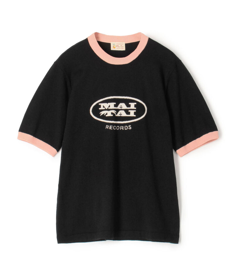 Mai Tai メランジコットン リンガーニットTシャツ