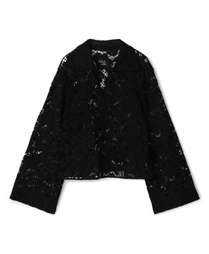 フラワーコードレース スキッパーブラウス