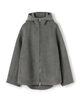 ウールカシミヤダブルフェイス フーデッドショートコート