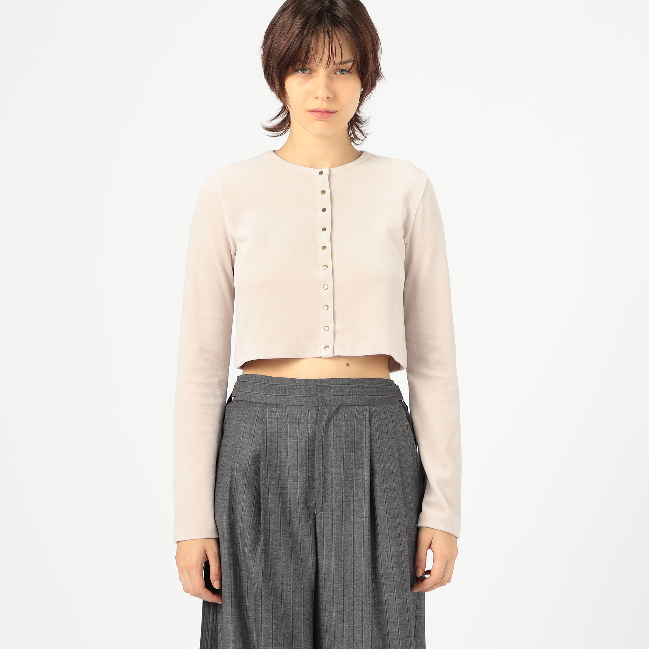 トゥモローランド　BACCA ヘビーベロア ショートカーディガン　2025 ヘビーベロア ショートカーディガン｜トゥモローランド 公式通販