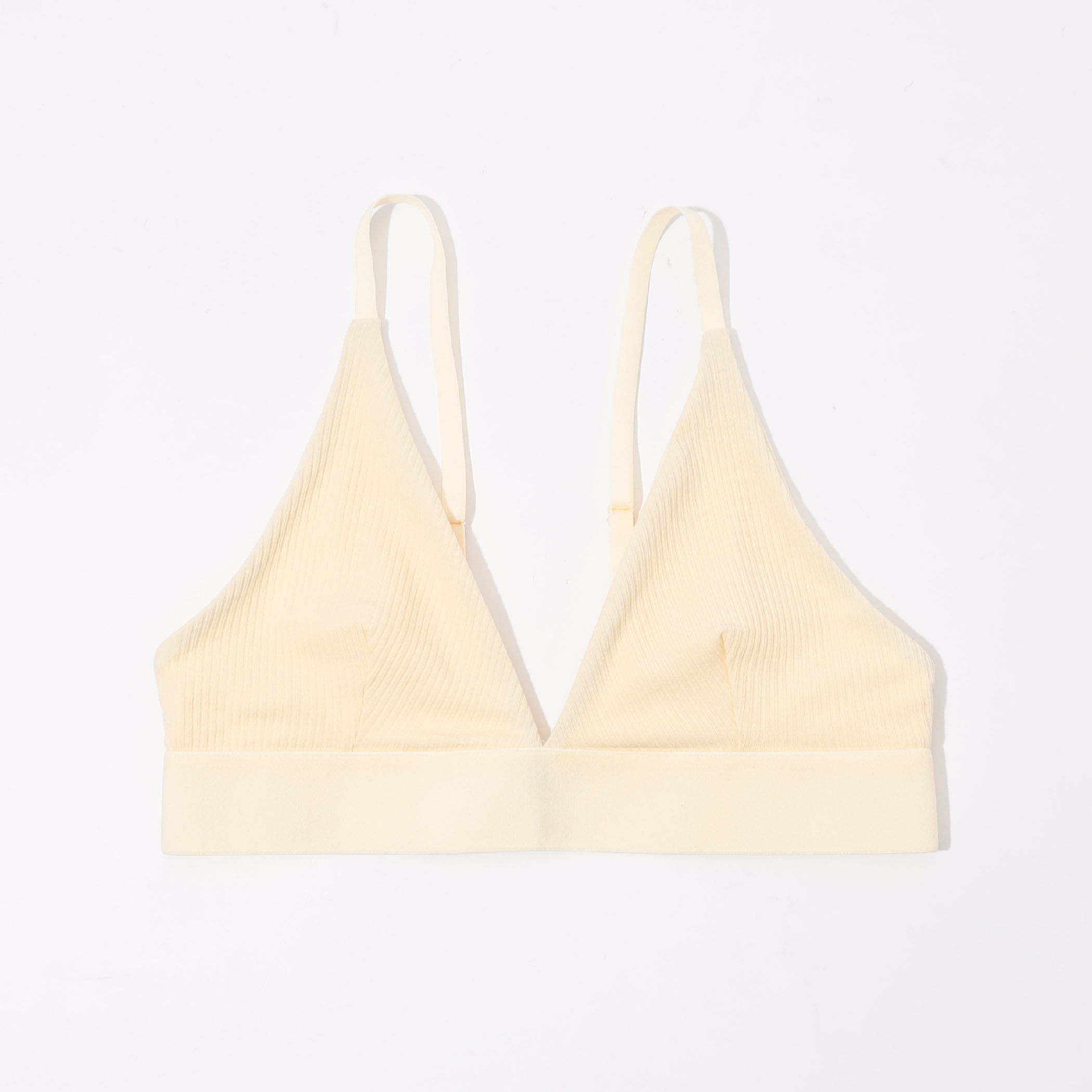 【同梱不可】 BASE RANGE トライアングルブラトップ コットンリブ 下着・アンダーウェア
