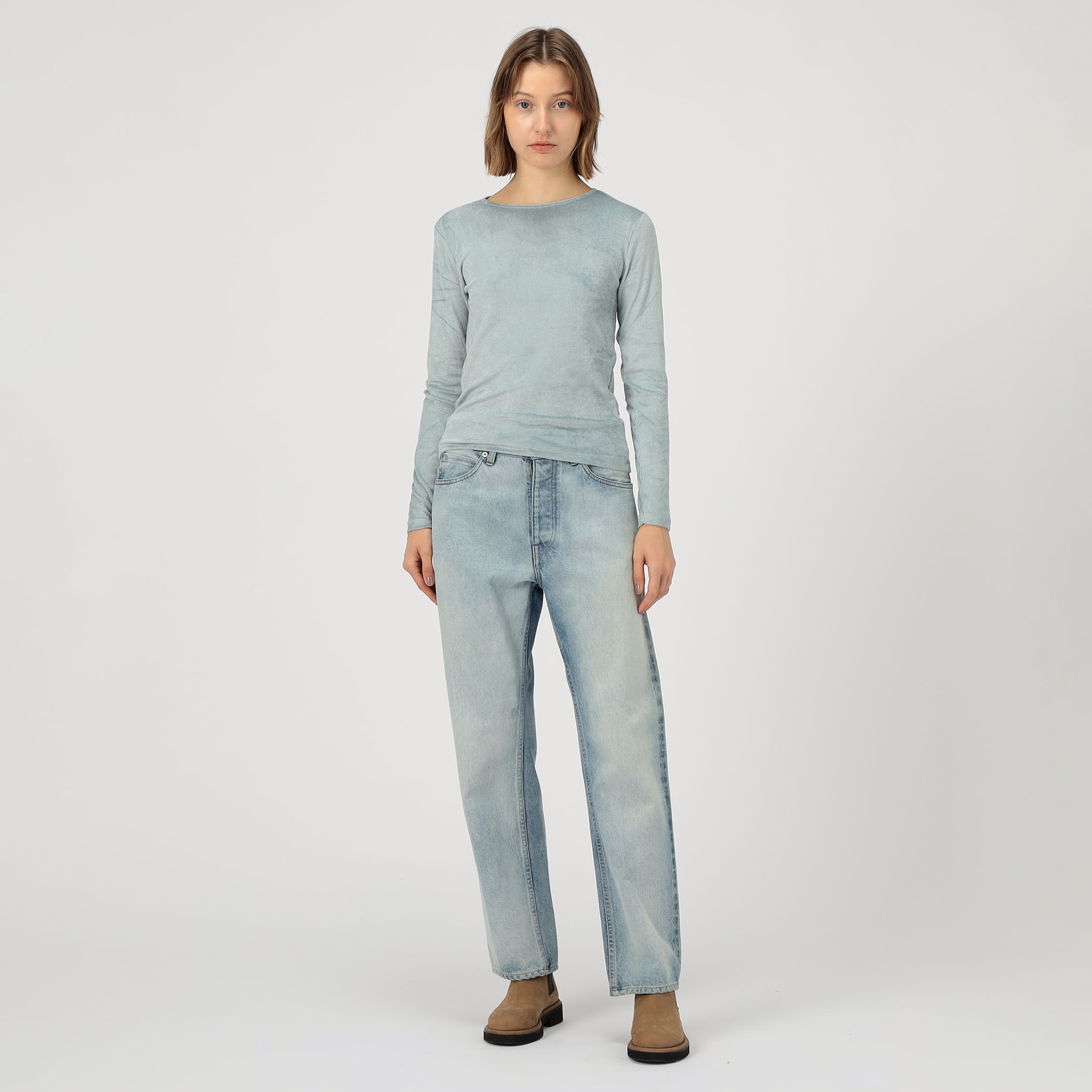 baserange ベロア　ロングスリーブT BASERANGE ベロア ロングスリーブプルオーバー