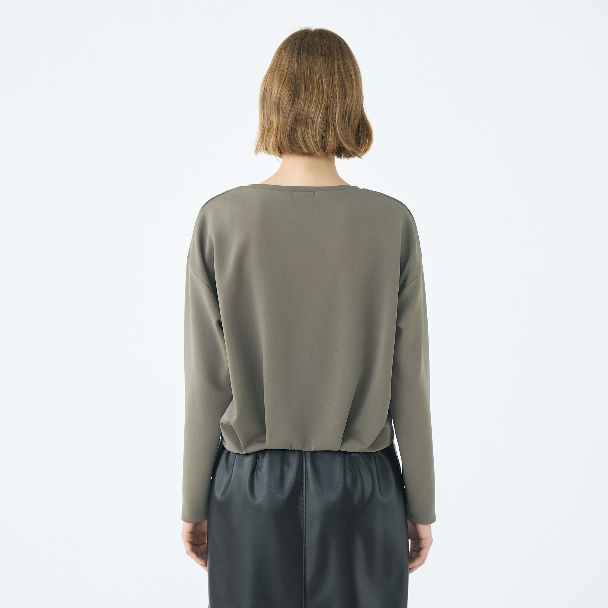 □エラスティックジャージー タックショートプルオーバー