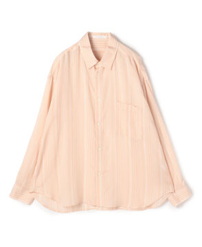 セルロースシルクブロード メンズライクシャツ