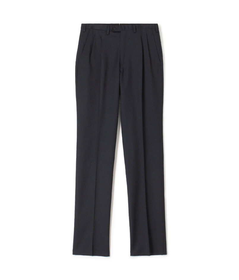 ウールツイル 2プリーツスリムスラックス HORIZON TWILL E.Zegna