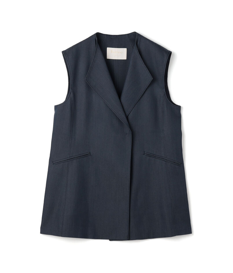 ラスターデニム ミドルジレ