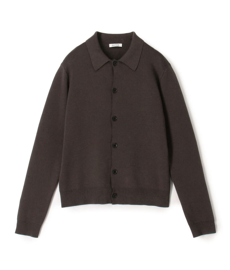 ELS cotton ポロカーディガン