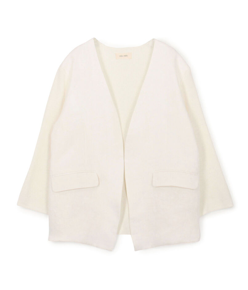 ファブリックコンビ Vカラージャケット