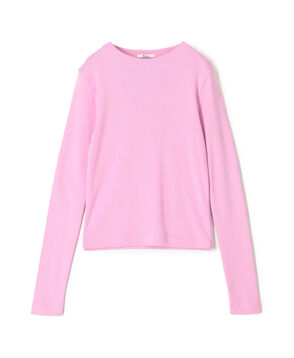 コットンモダールフライス  ロングスリーブトップス