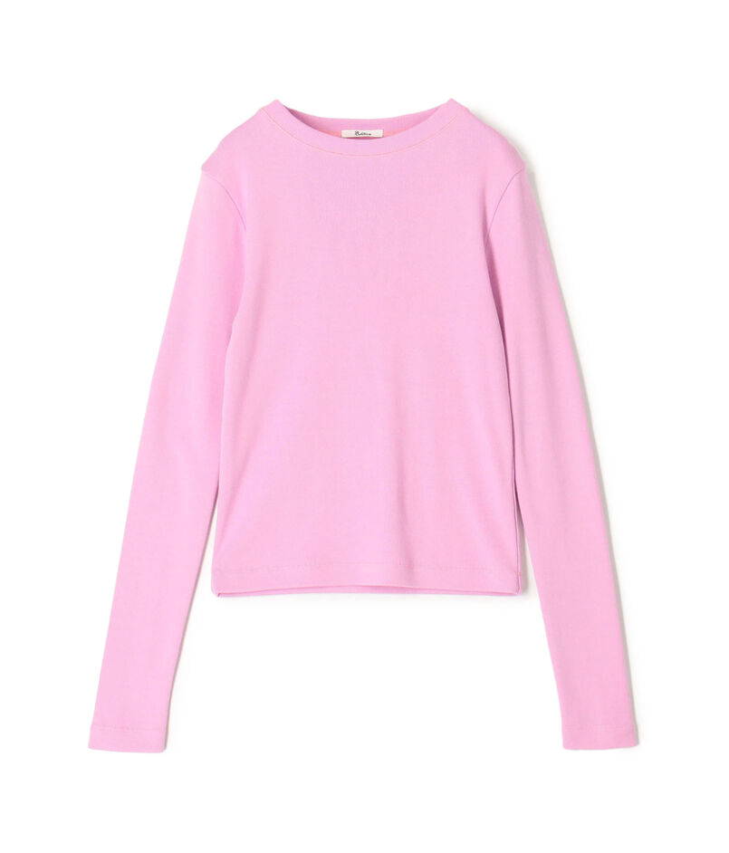 コットンモダールフライス  ロングスリーブトップス