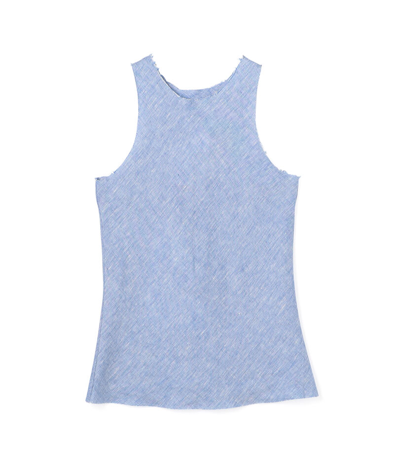 GABRIELA COLL GARMENTS NO.73 BIAS CUT TOP リネン ノースリーブブラウス