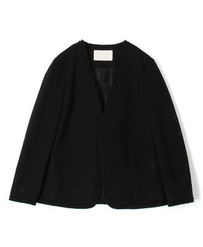 フラワーメッシュエンブロイダリー Vカラージャケット