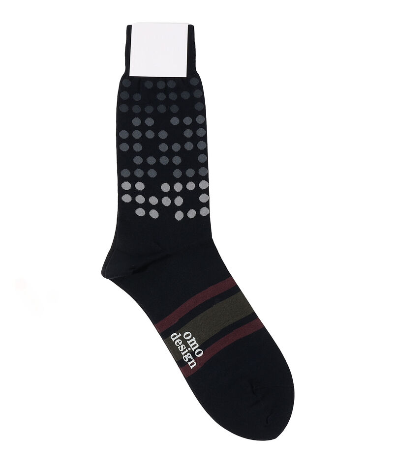 omo design LINE DOT コットンナイロンソックス