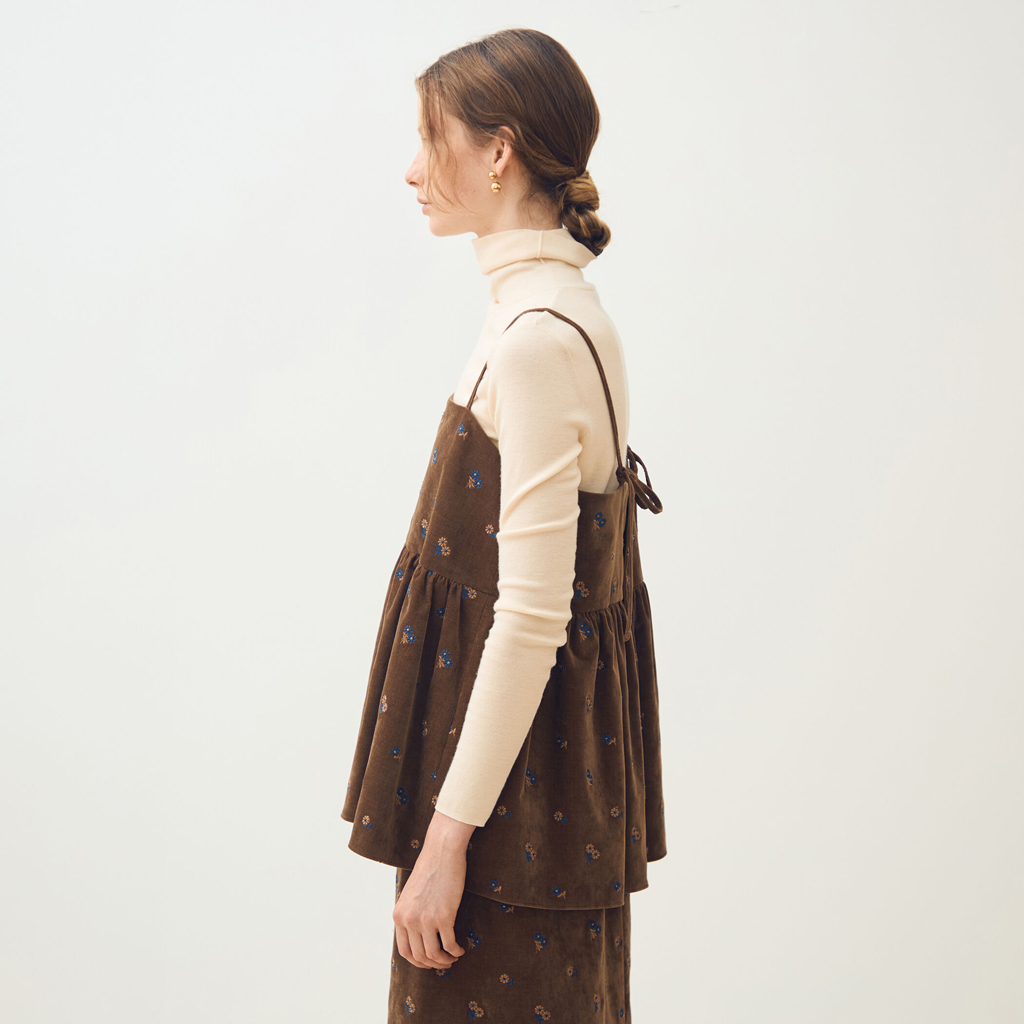 hyeon ヘリンボーンキャミソールトップス フルーロンベル キャミソールトップス｜トゥモローランド 公式通販