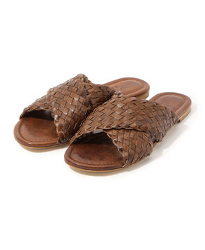 JAMIE HALLER ウーブン ストラップ スライドサンダル