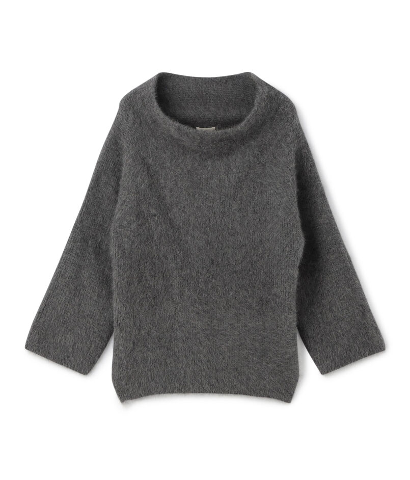 フォックスカシミヤ オフショルダープルオーバー