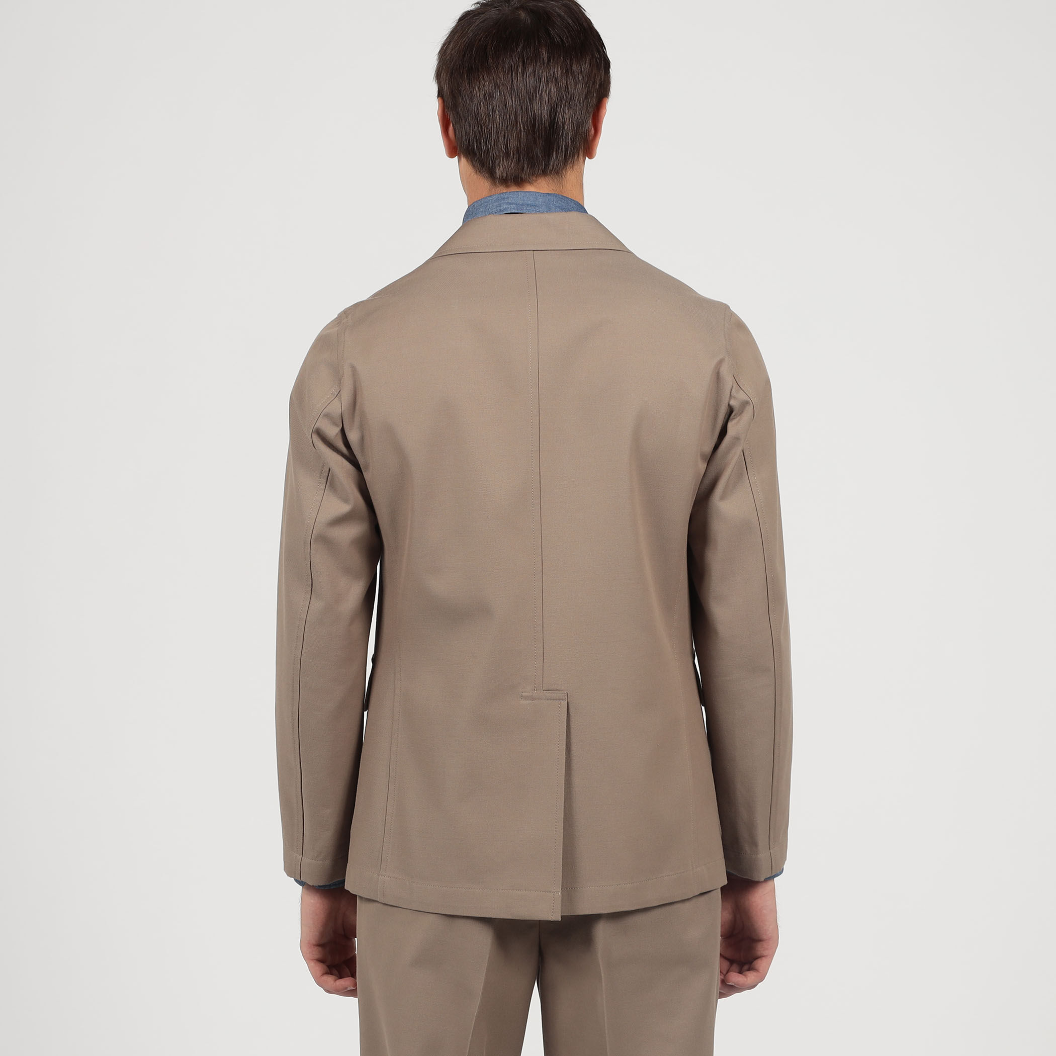 □コットンウール シングルブレステッド3Bジャケット SONDRIO