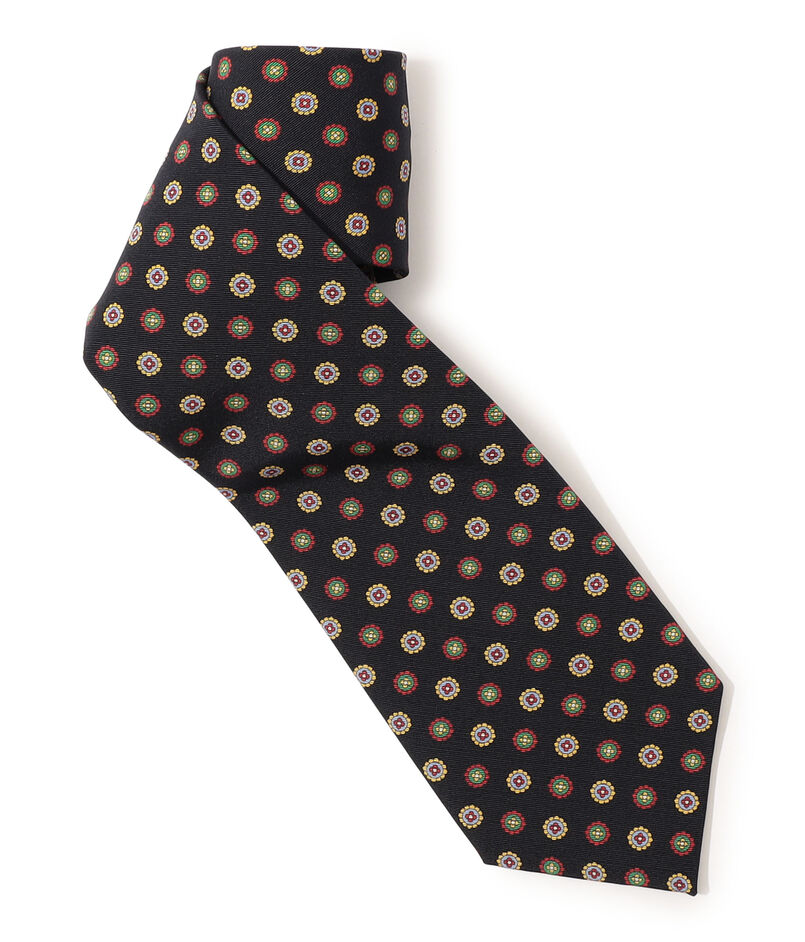 Atkinsons アイリッシュポプリン 小紋柄ネクタイ