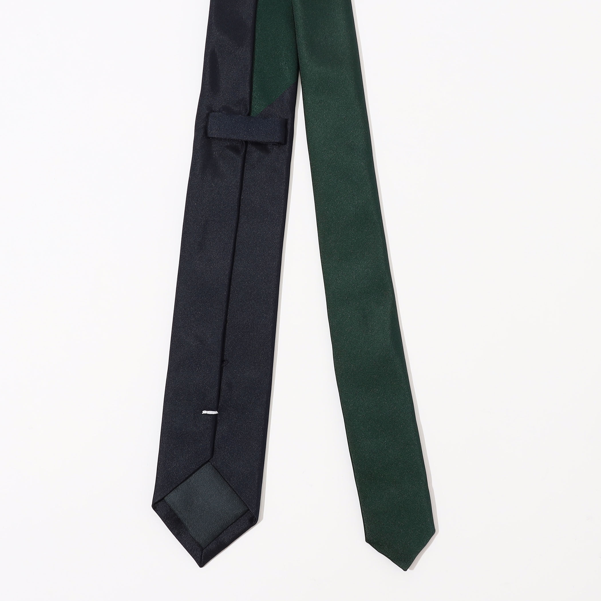 【美品】PRADA ネクタイ　ナロータイ　レジメンタル　ストライプ TOMORROWLAND シルク レジメンタルストライプ ナローネクタイ